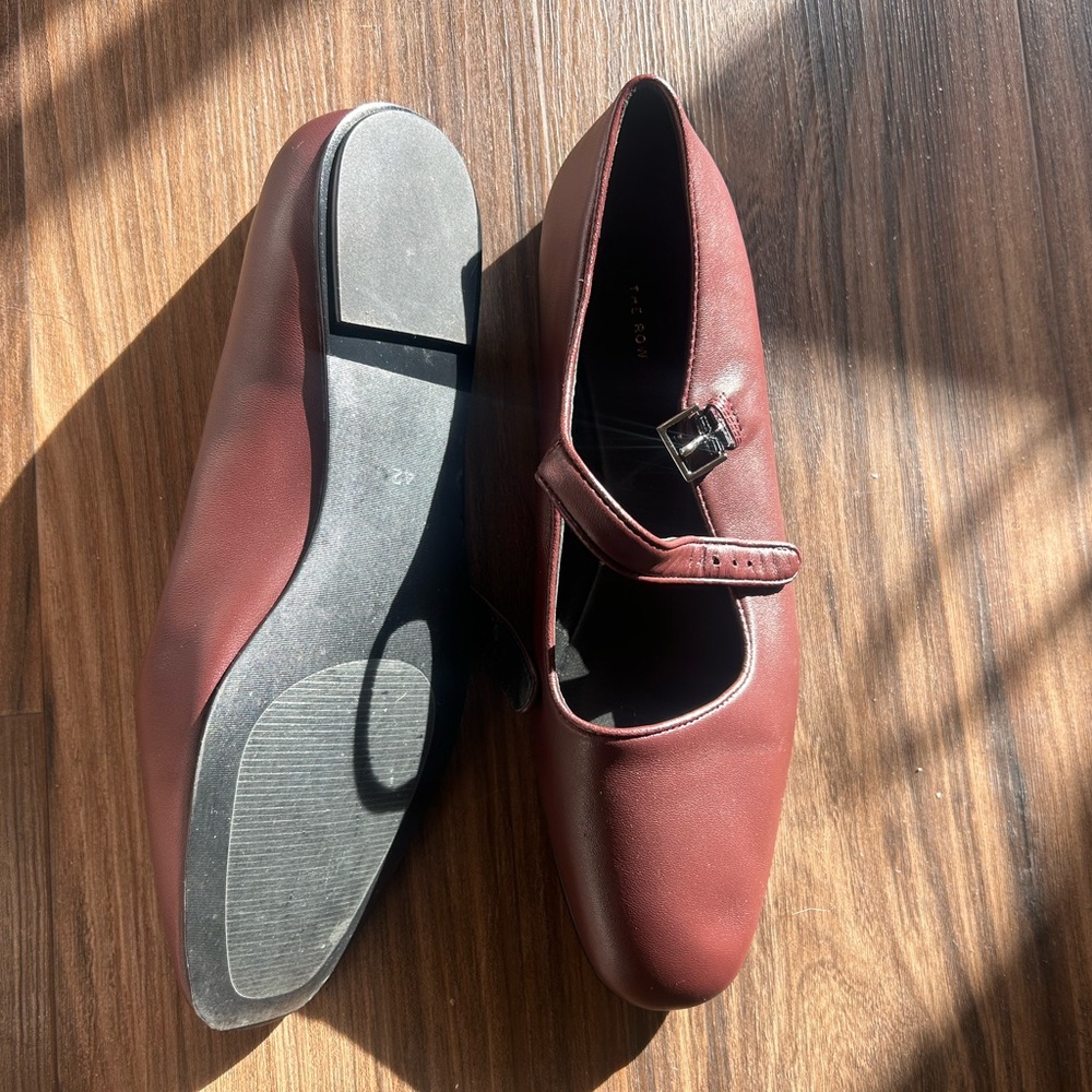 The Row Leather Mary Jane’s